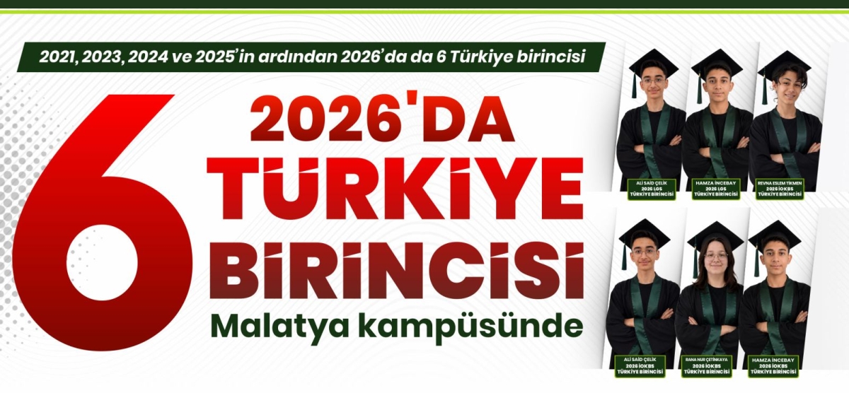 ÇAMLICA KOLEJİ’NDEN 2026’DA 6 TÜRKİYE BİRİNCİSİ
