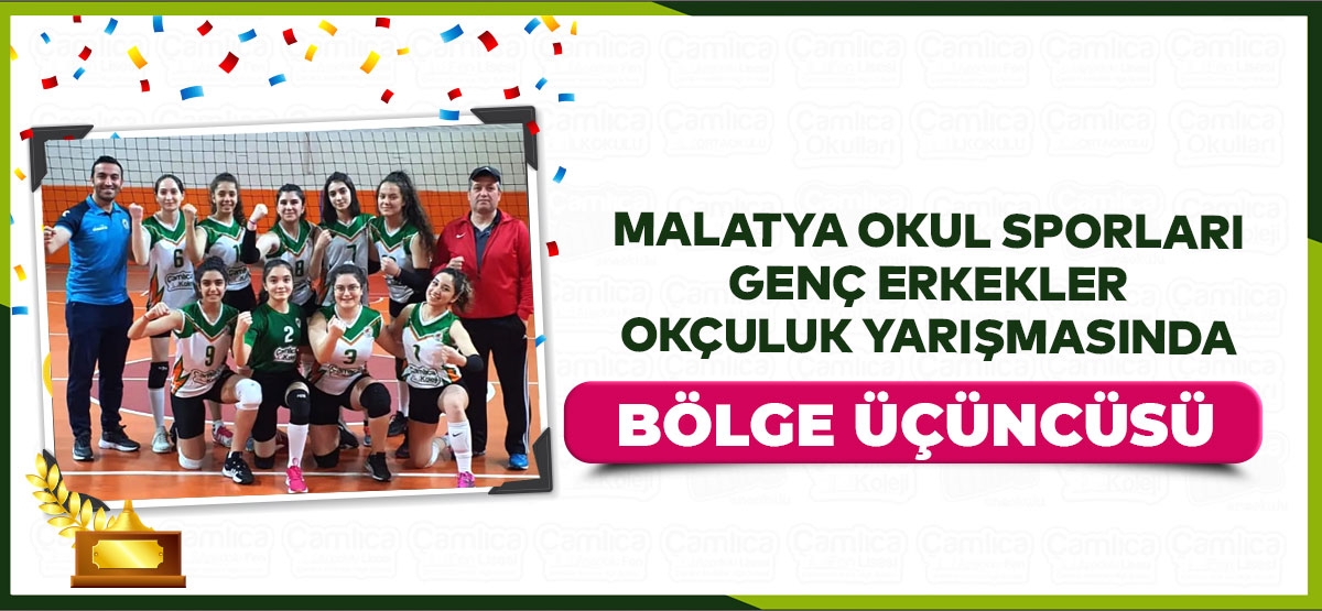 MALATYA OKUL SPORLARI GENÇ ERKEKLER OKÇULUK YARIŞMASINDA  BÖLGE ÜÇÜNCÜSÜ