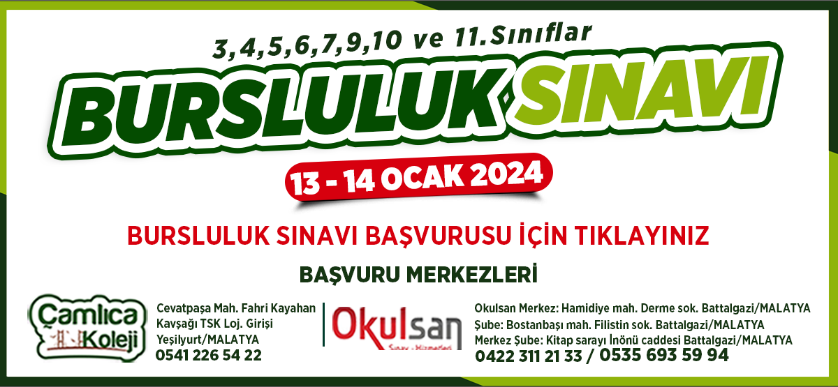 BURSLULUK SINAVI BAŞVURULARI