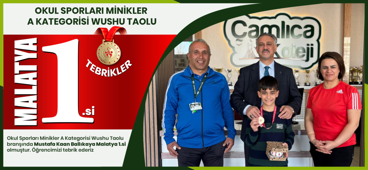 OKUL SPORLARINDA ZİRVE BAŞARISI: WUSHU TAOLU’DA MALATYA BİRİNCİLİĞİ