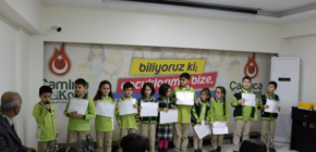 ÇOCUK HAKLARI HAFTASINDA ÖĞRENCİLERDEN ANLAMLI KUTLAMA