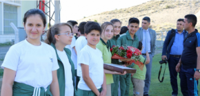 ÖĞRENCİLERİMİZDEN, ALİMA YENİ MALATYASPORA MORAL ZİYARETİ