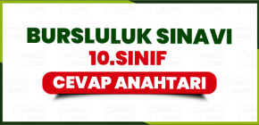 2026 Bursluluk Sınavı 10. SINIF CEVAP ANAHTARI