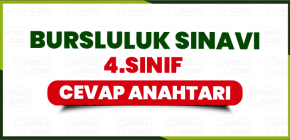2026 Bursluluk Sınavı 4. SINIF CEVAP ANAHTARI