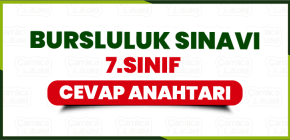 2026 Bursluluk Sınavı 7. SINIF CEVAP ANAHTARI